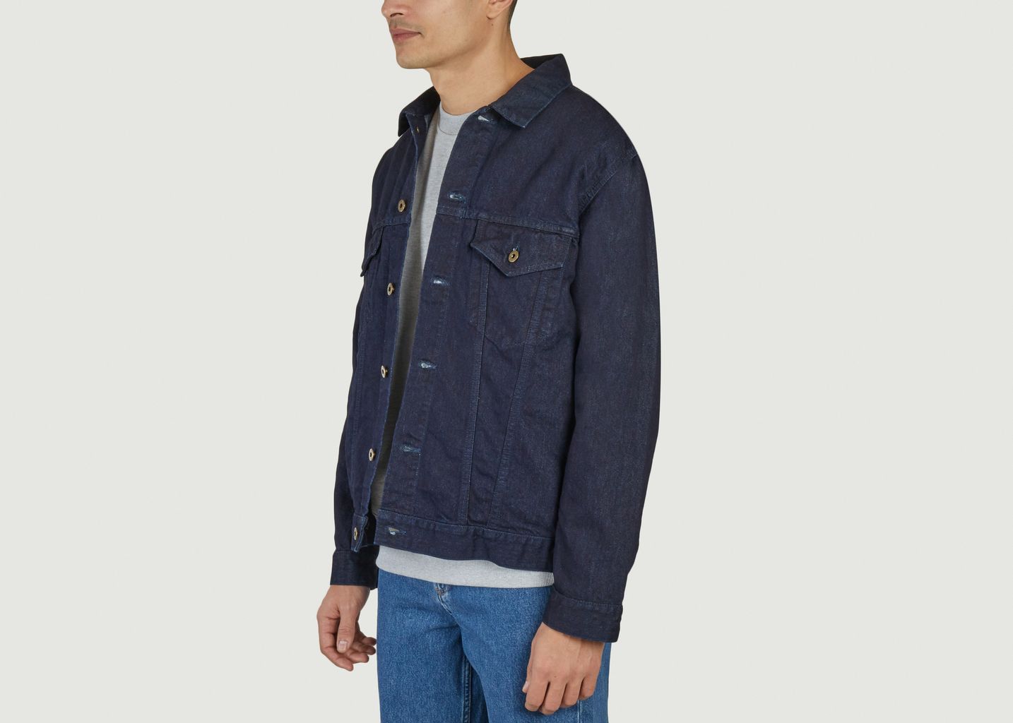 Kouzo Indigo denim jacket (楮-コウゾ) - Japan Blue Jeans